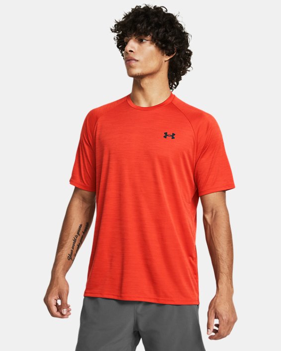 Men's UA Velocity Short Sleeve in Red image number 0